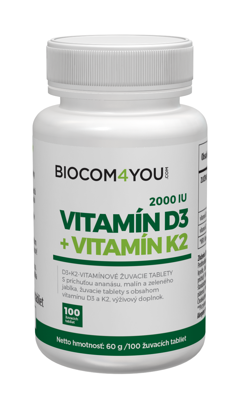 Vitamín D3 2000 IU-K2 100 tab.
