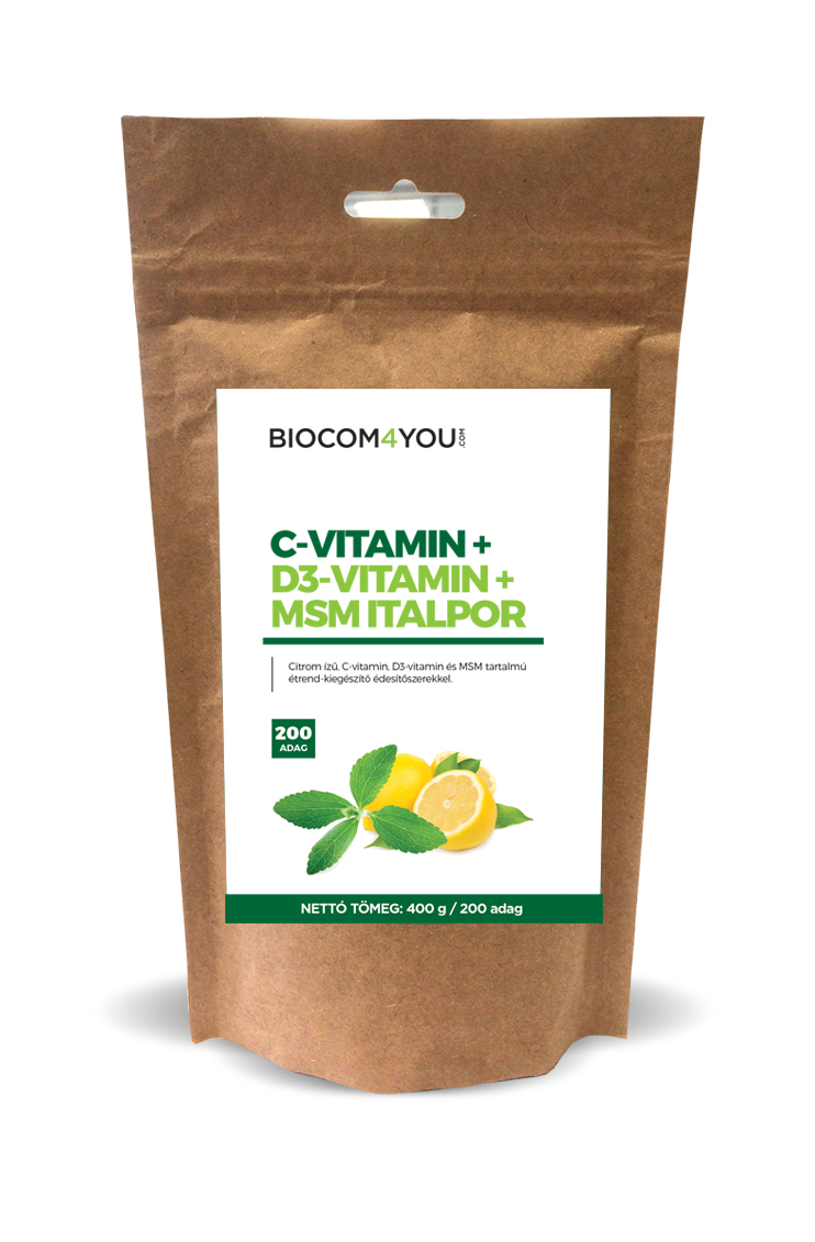 C-Vitamín+D3-Vitamín+MSM náp. prášok - náhradná náplň
