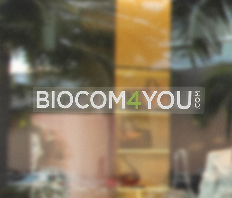 Biocom4you biela nálepka 350x48 mm