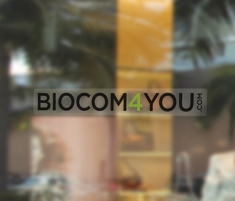 Biocom4you čierna nálepka 350x48 mm