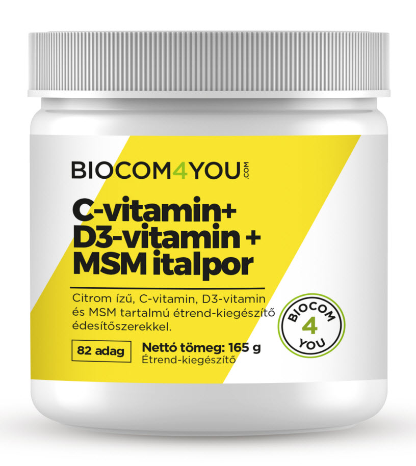 C-Vitamín+D3-Vitamín+MSM nápojový prášok